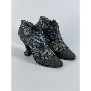 NOSTALGIA Shoe Heels Pair Western Cow Girl Tassels Popular Imports